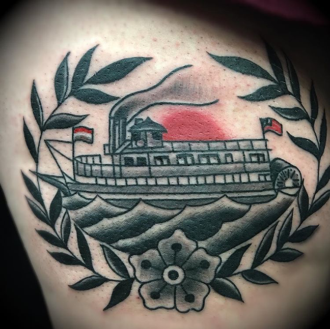 row boat tattoo