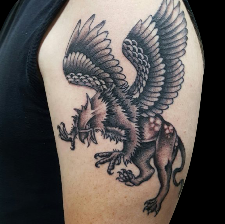 Backpiece Tattoo  Griffin Tattoo by Fiona Long  rowmaster  Flickr